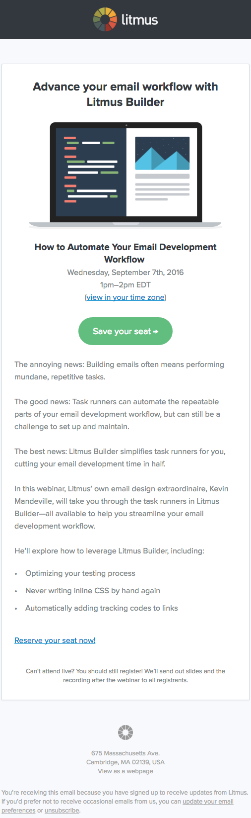 Litmus Email Drip Example