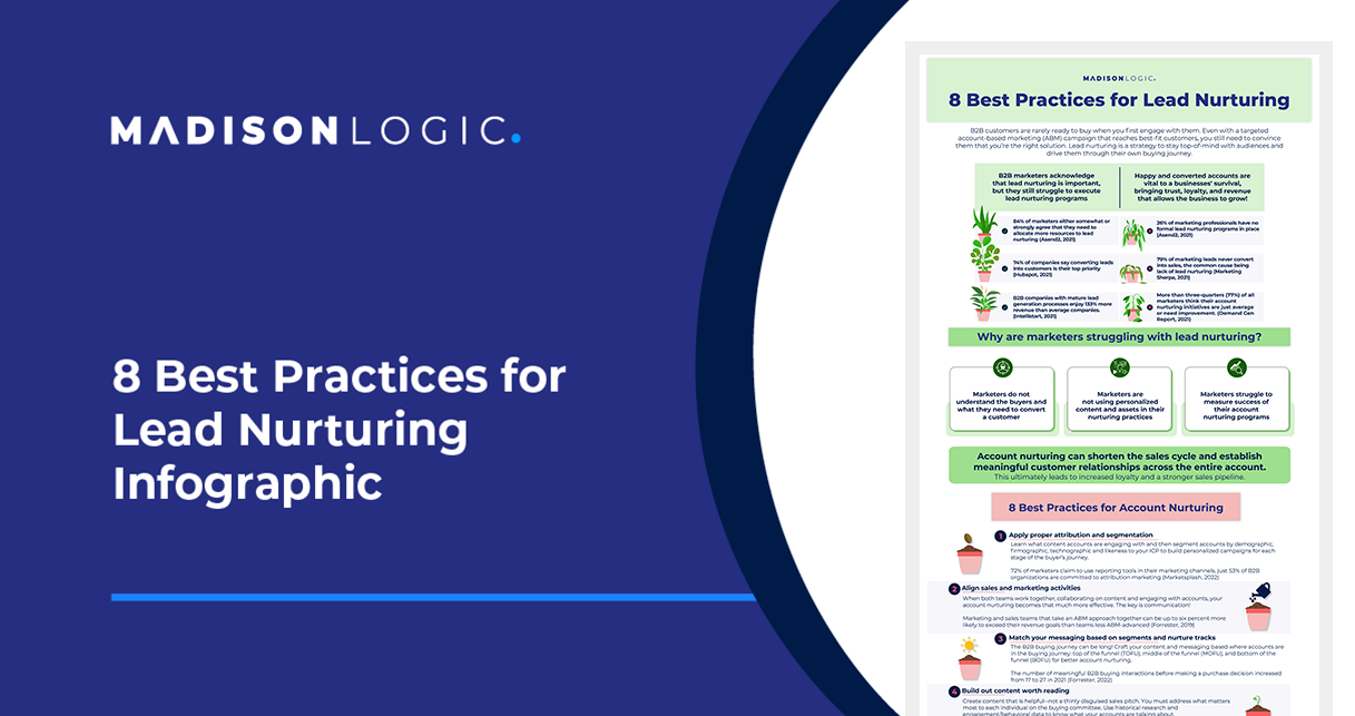 8 Best Practices for Lead Nurturing Infographic - Madison Logic